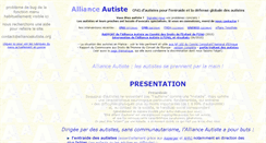 Desktop Screenshot of allianceautiste.org