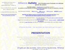 Tablet Screenshot of allianceautiste.org